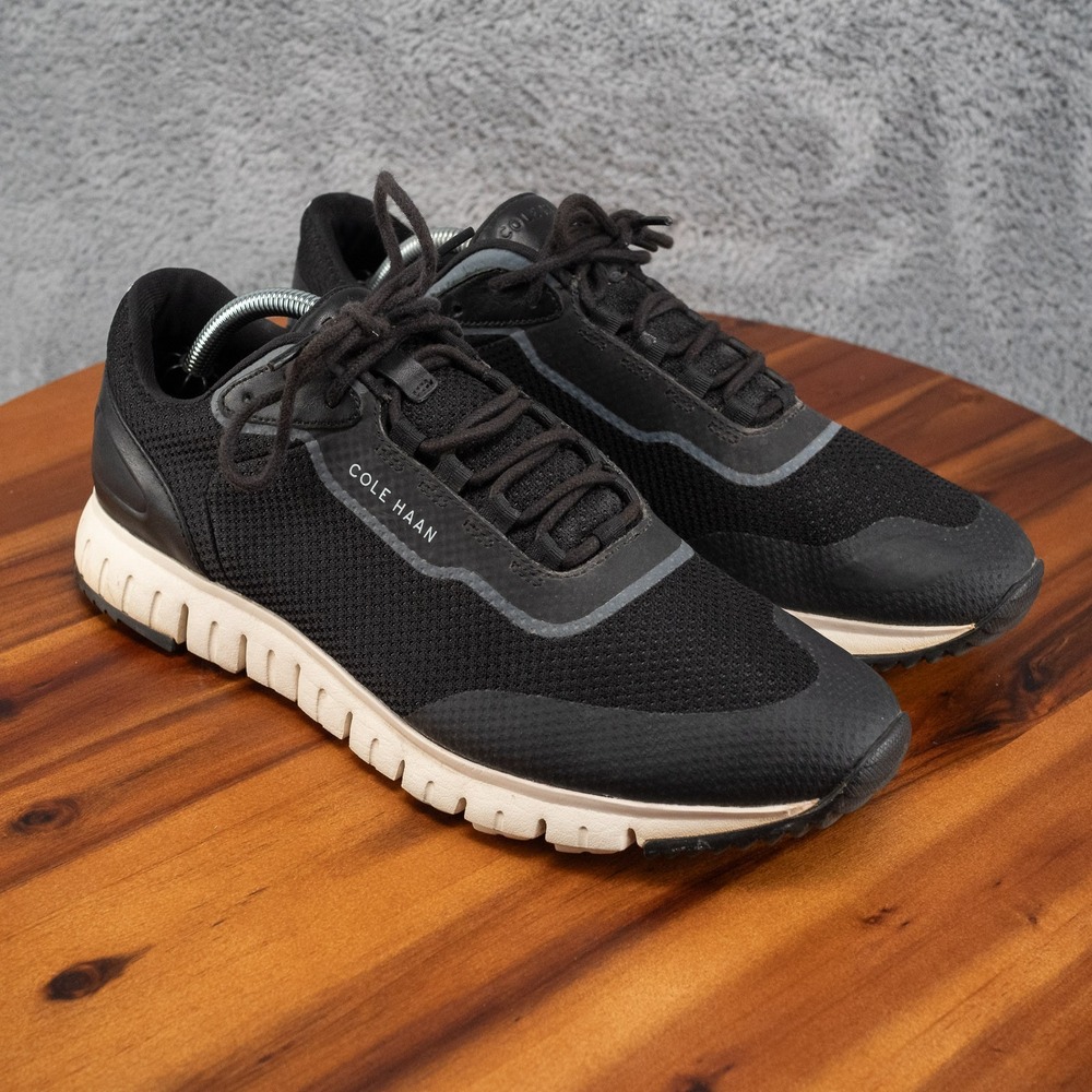 COLE HAAN Mens 10.5 Black GRANDSPORT Flex Sneakers C30699 Athletic Casual Shoes